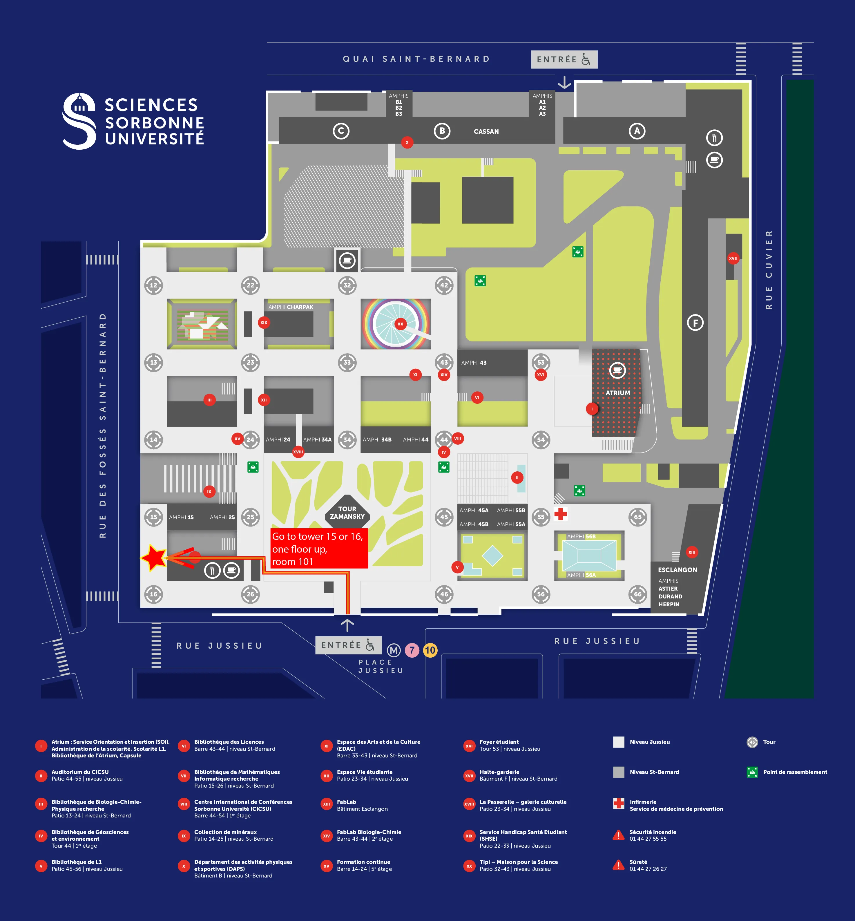 Map for the conference